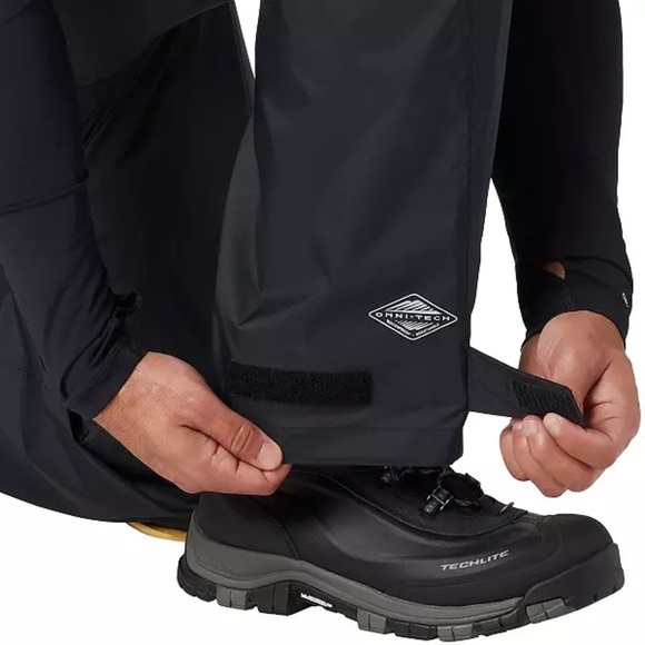 Columbia Men's Tall & Extended Rebel Roamer Rain Pants Black Sz 4XT - Picture 8 of 11